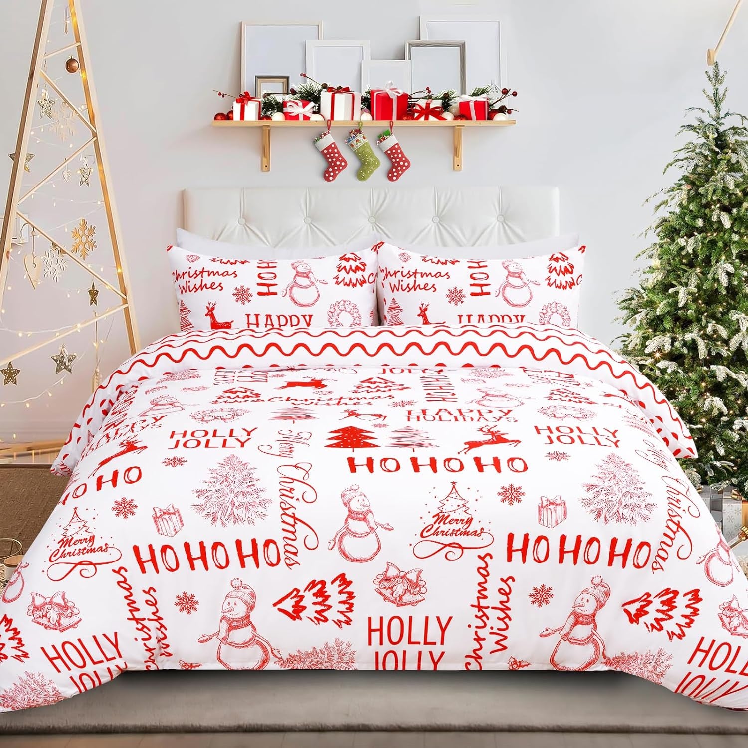 Xmas Cushion Cover – 3-Pack Green Home Decor