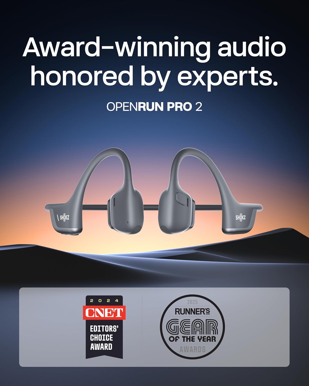Shokz OpenRun Pro 2 — Open-Ear Bone Conduction Sport Headphones