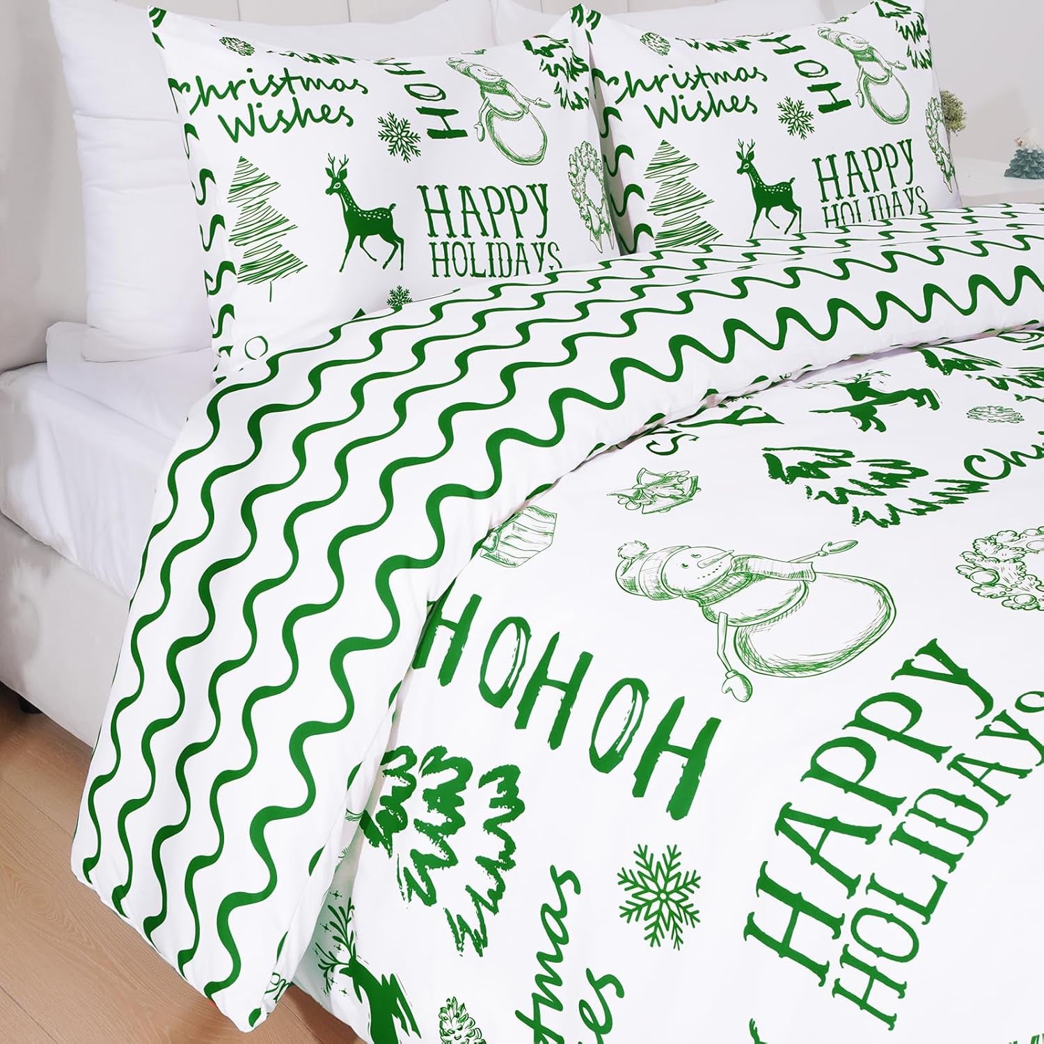 Xmas Cushion Cover – 3-Pack Green Home Decor