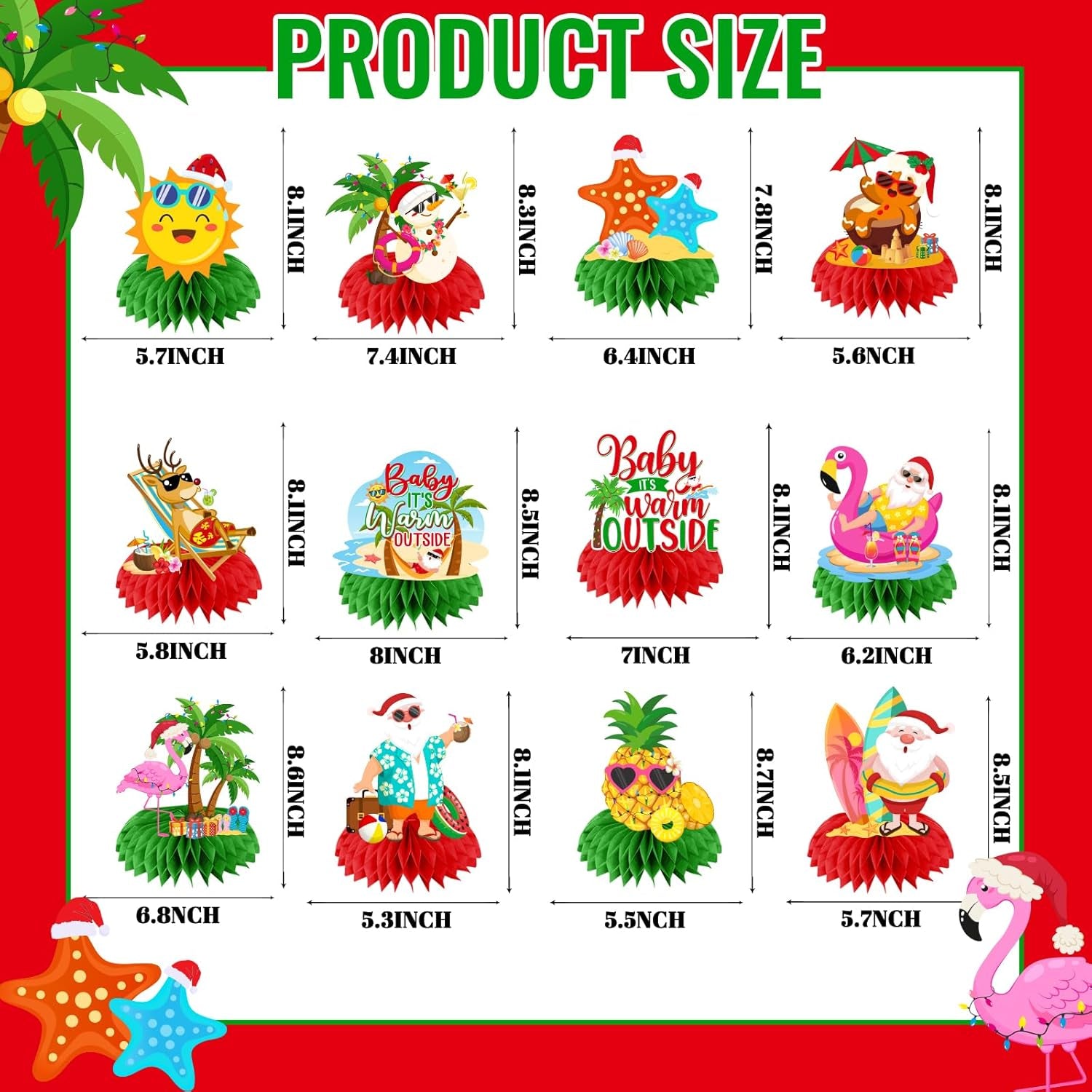 Xmas Decor – 12-Pack Home Decor