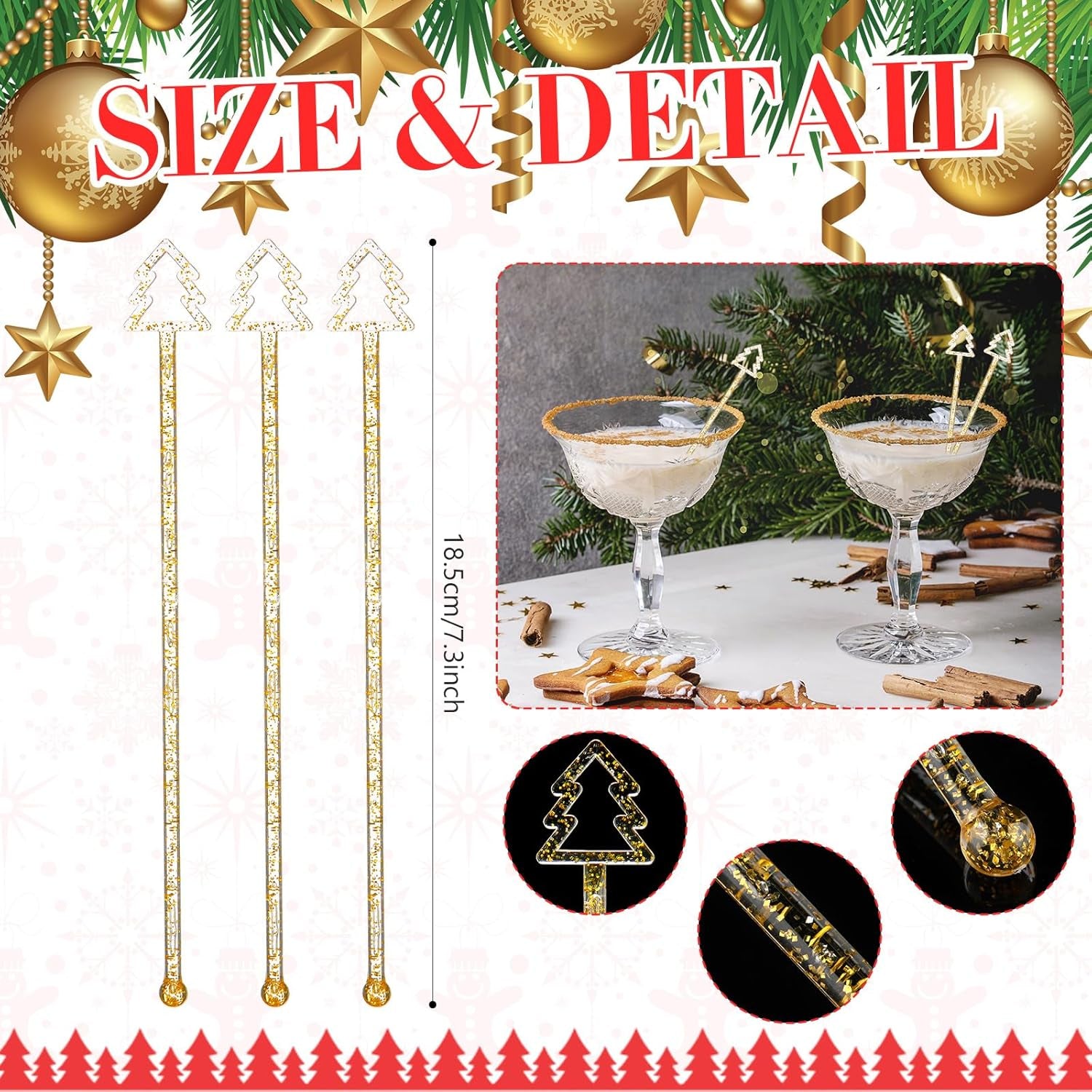 Xmas Decor – 60-Pack Gold Home Decor
